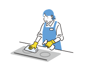 プロの清掃にお任せください!